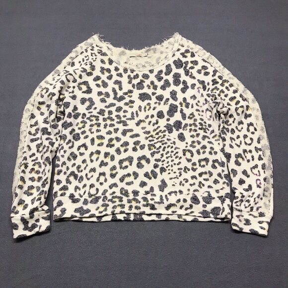 Townsen Womens Animal Print Sweatshirt Pullover Multicolored Terrycloth Sz Large - Picture 6 of 13